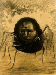 Crying Spider by Odilon Redon